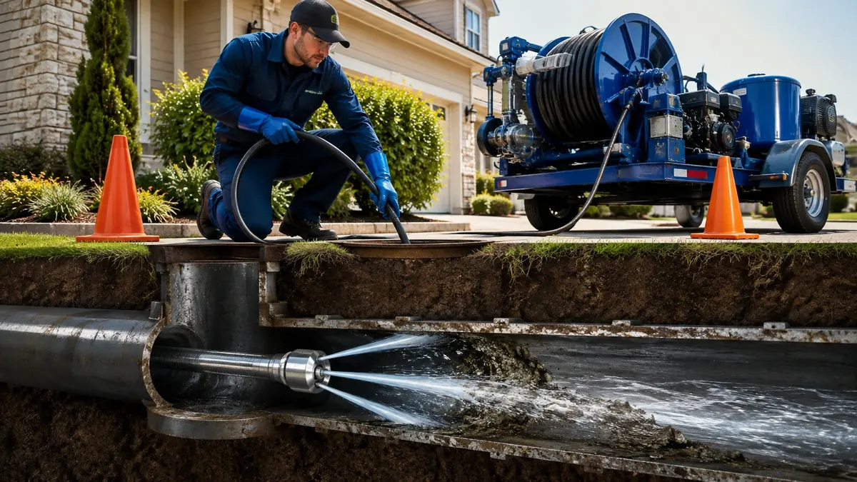 Main Sewer Line Hydro Jet Cleaning in Mission Viejo