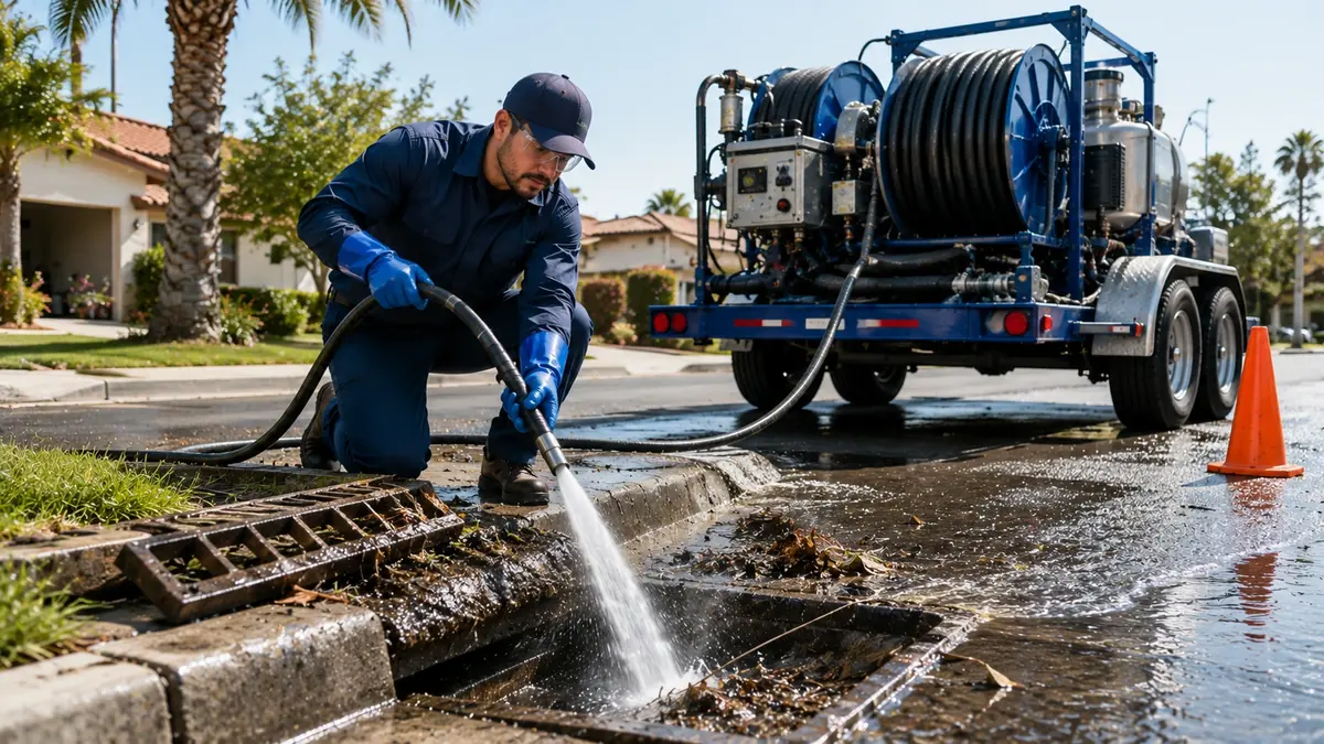Storm Drain Hydro Jet Cleaning in Mission Viejo
