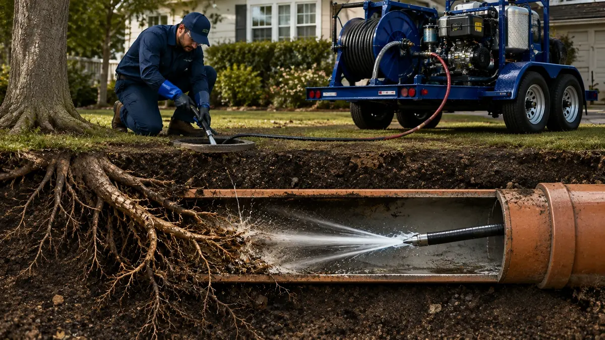Tree Root Removal with Hydro Jetting in Mission Viejo